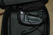 Caméscope dans sa housse