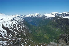 Vue générale du fjord de Geiranger