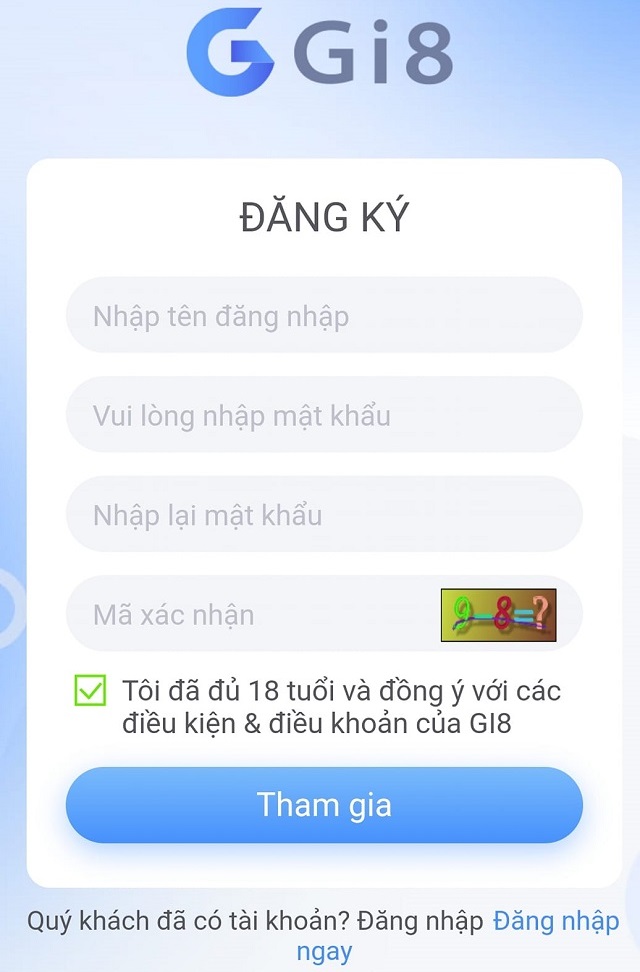 Đăng ký tài khoản